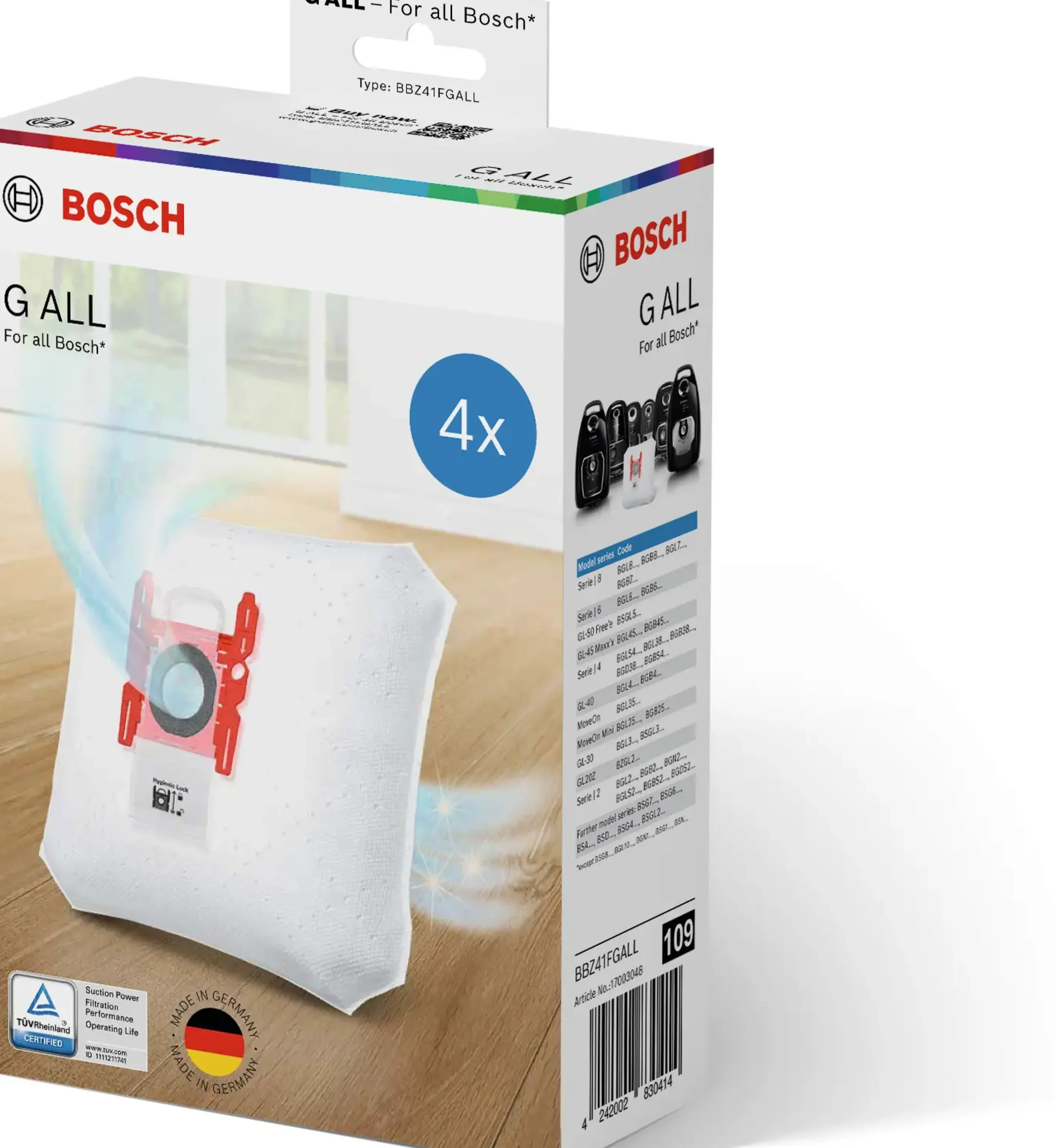 BBZ41FGALL Stofzuigerzak PowerProtect Type G ALL