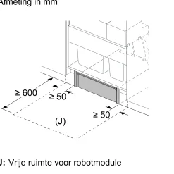 BCRI3BX1 Inbouw Robotstofzuiger