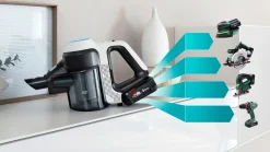 BCS71HYG2 Draadloze steelstofzuiger Unlimited 7 ProHygienic Aqua Wit