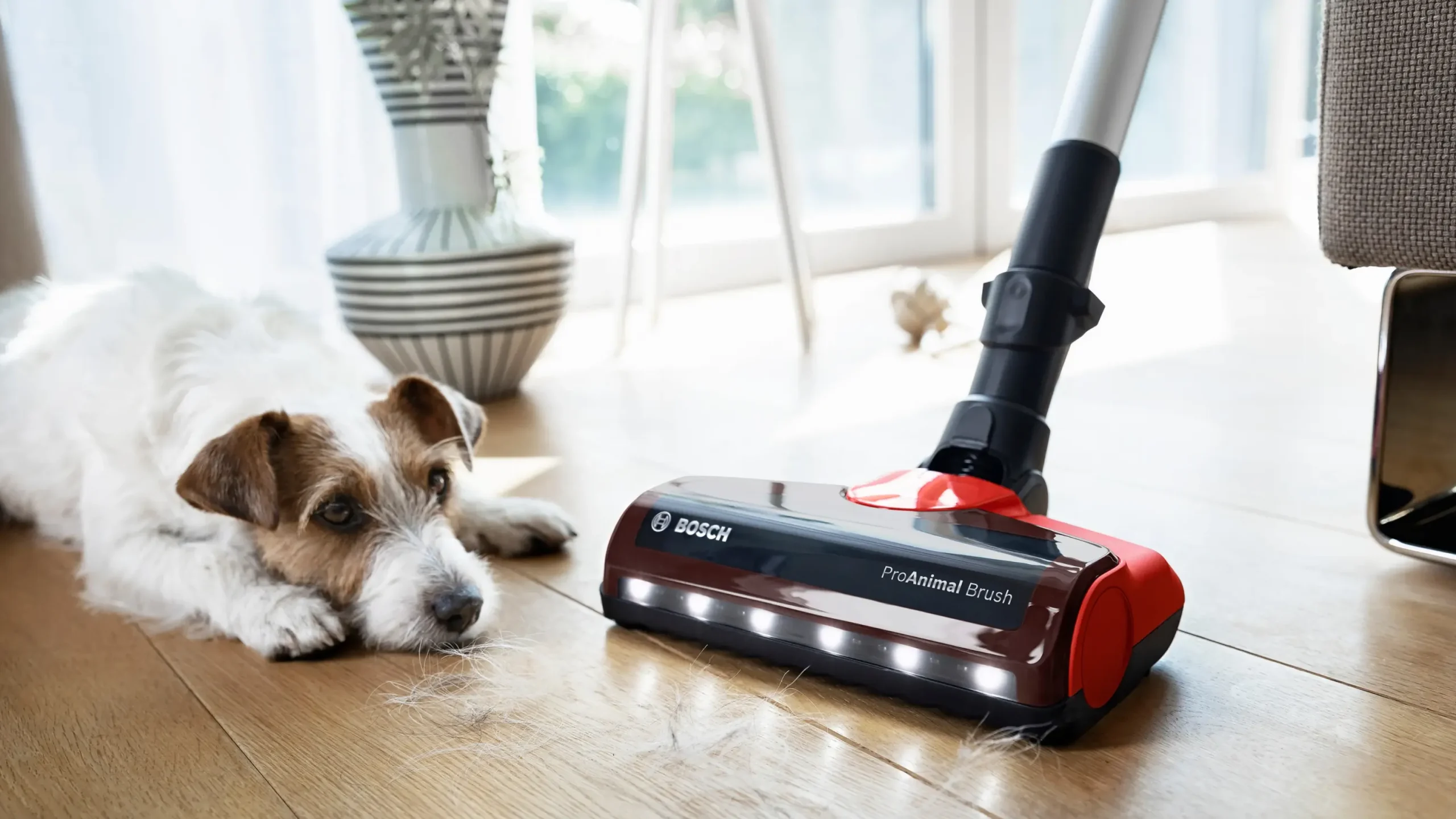 BCS711PET Draadloze steelstofzuiger Unlimited 7 ProAnimal Rood