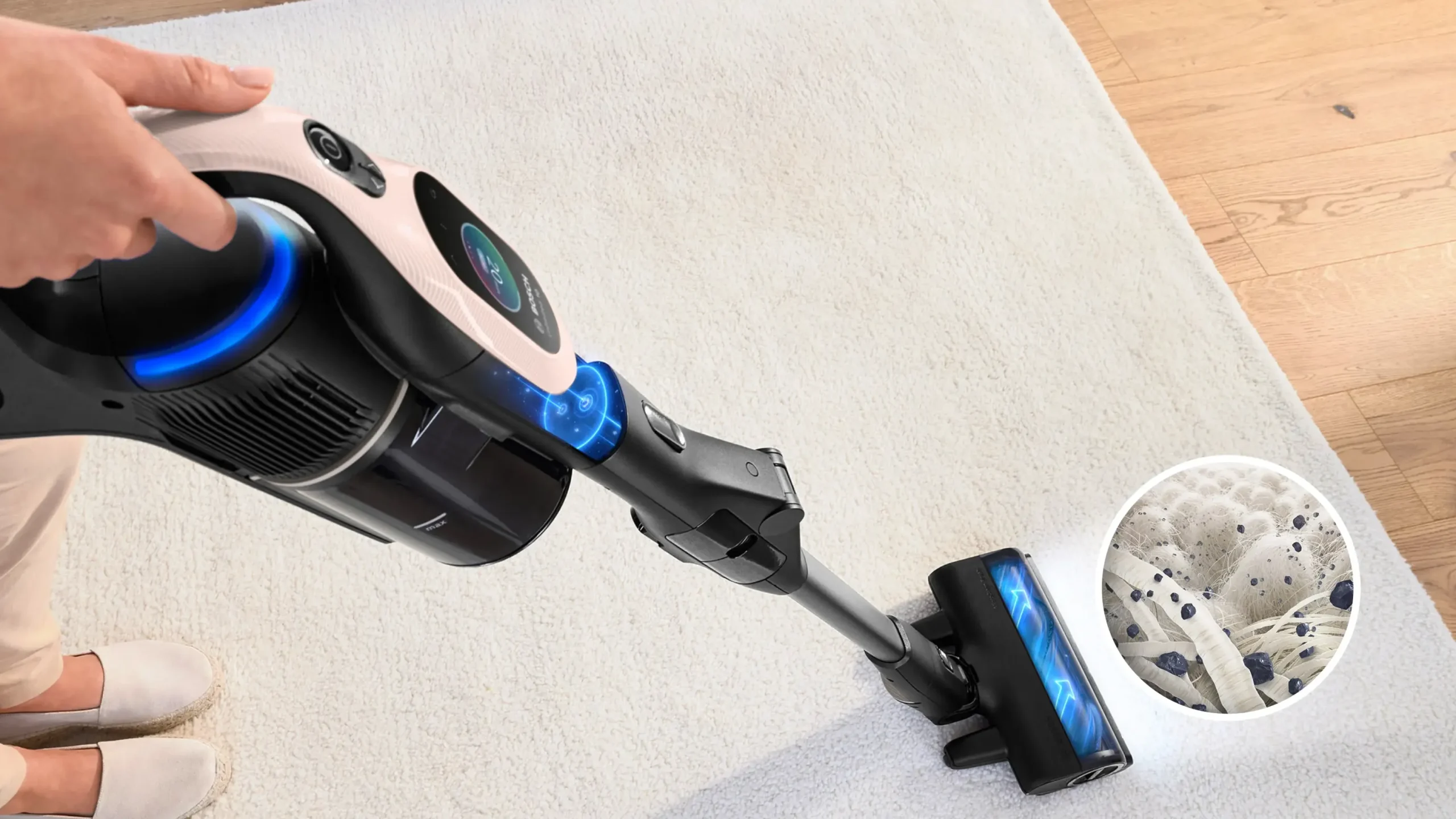 BKS1041RHF Draadloze steelstofzuiger Unlimited 10 Poederroze
