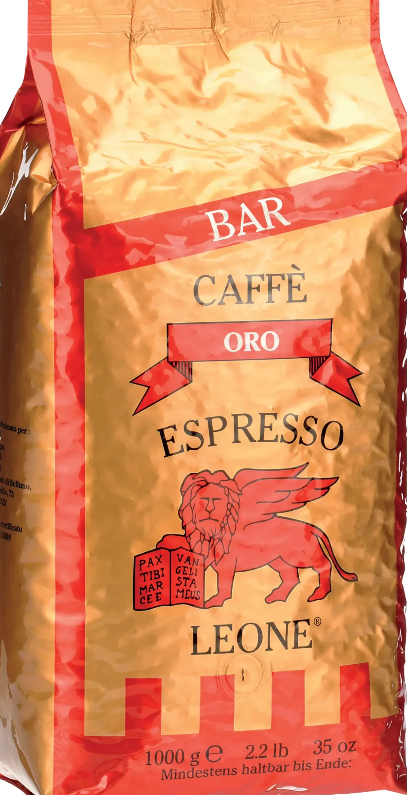 00461643 Caffe Leone Oro espressobonen voor koffievolautomaat 1 kg