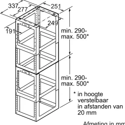 DHZ1253 Uitbreiding voor montagekit 1000 mm
