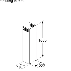 DWZ0GX6K1 Schachtverlenging Zwart