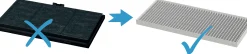 DWZ1IT1B4 Clean Air geurfilter met actieve kool, vervangfilter voor recirculatiestand.