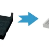DWZ2IT1B4 Clean Air geurfilter met actieve kool, vervangfilter voor recirculatiestand.