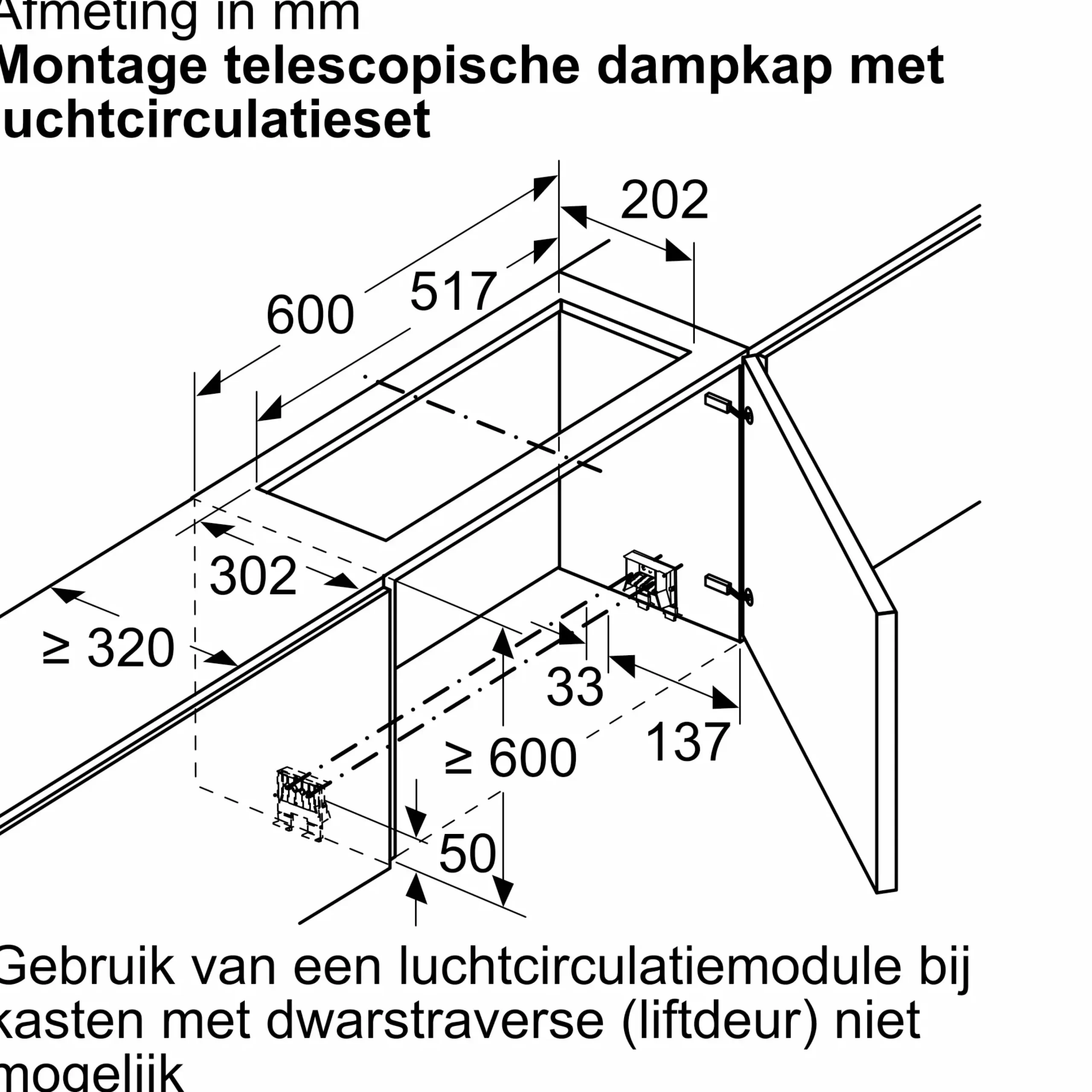 DWZ1IT1D1 Long-life recirculatieset, standaard uitrusting