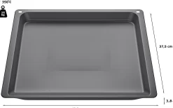 HEZ632070 Universele bakplaat 38 x 455 x 375 mm vaatwasserbestendig