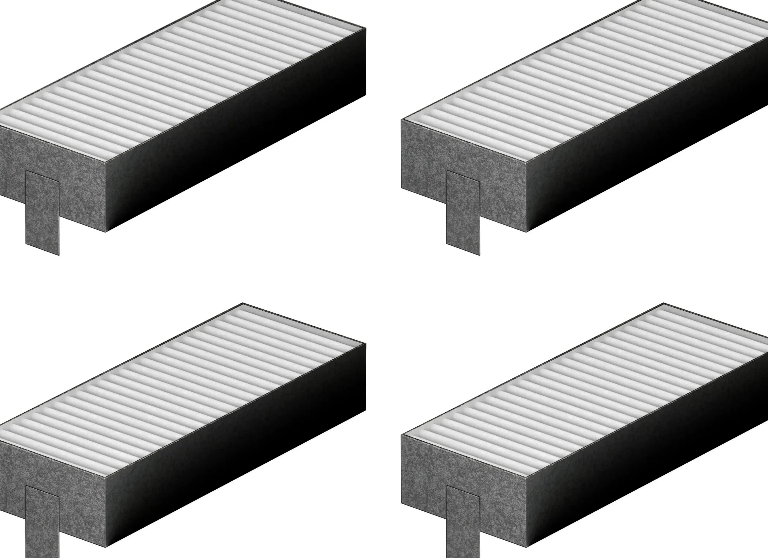 HEZ9VEDU0 Geluidsfilter 194 mm 4 Stuks
