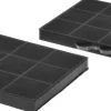 00350824 Koolstoffilter voor recirculatie afzuigkappen Afmetingen: 30,2 x 21,5 x 2,8 cm