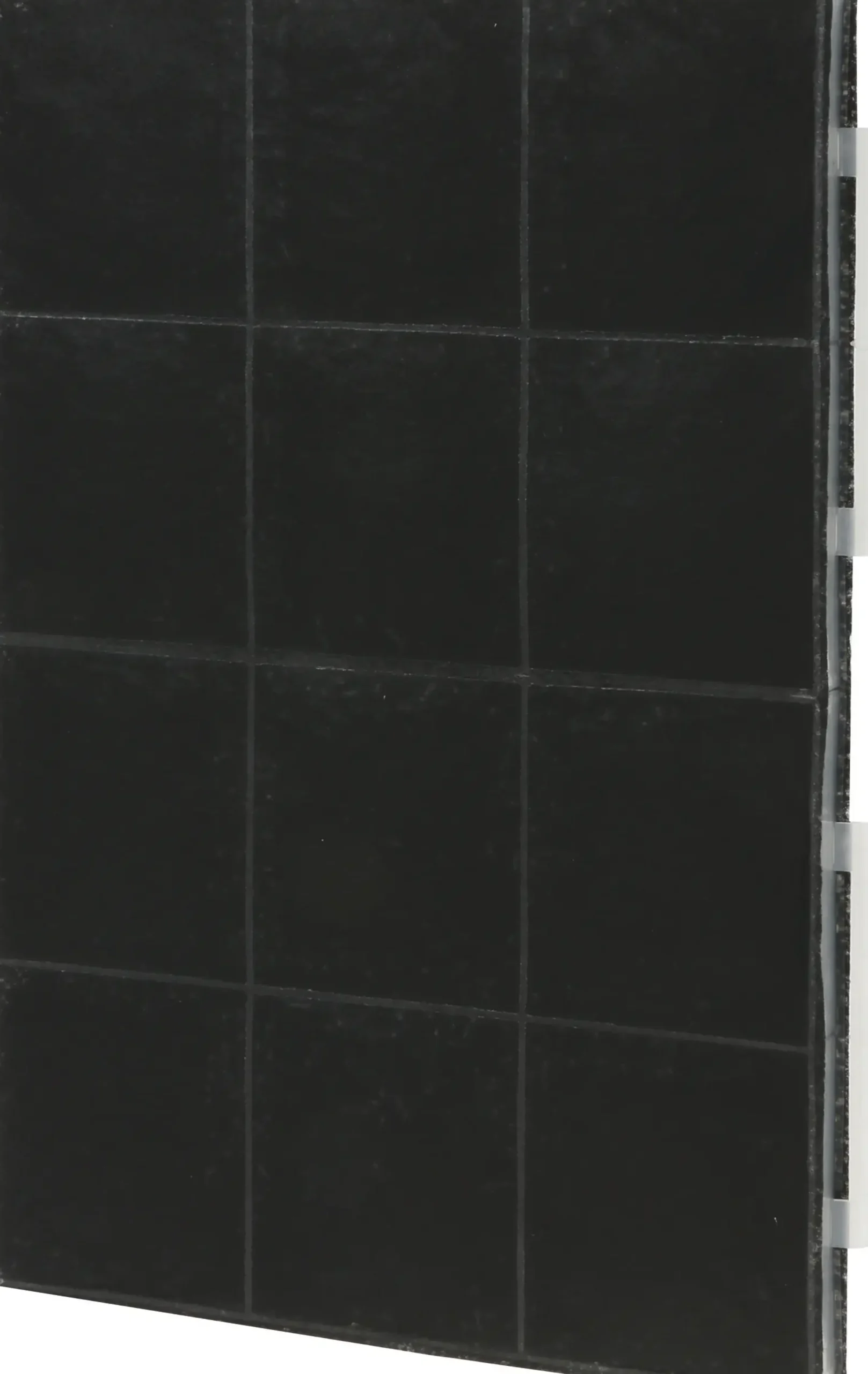 00460128 Koolstoffilter voor recirculatie afzuigkappen Afmeting: 42,2 x 26,8 x 3 cm. (LXBXH)