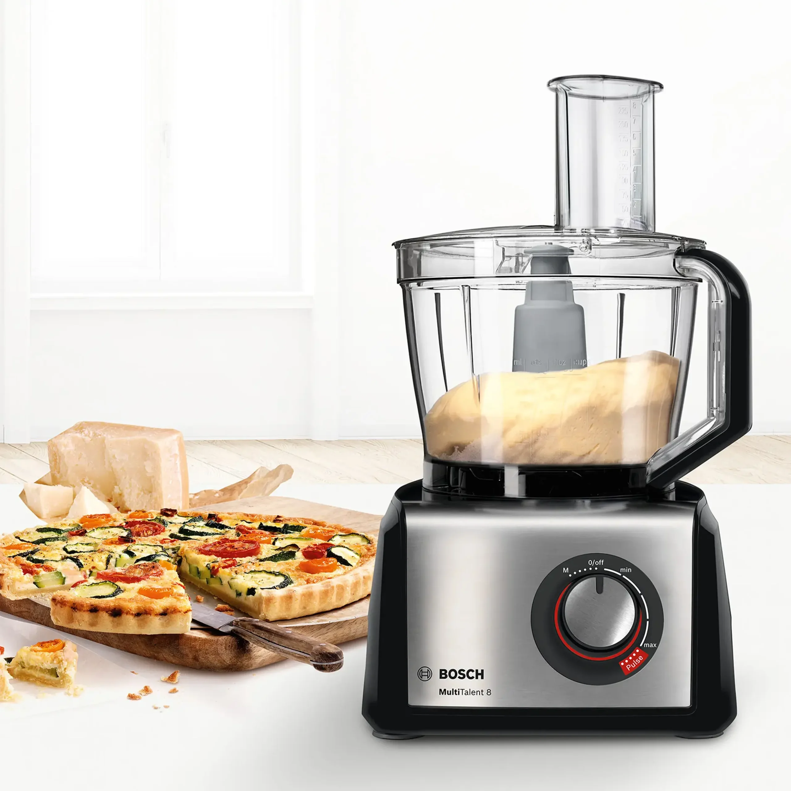 MC812M865 Food processor MultiTalent 8 1250 W Zwart, RVS