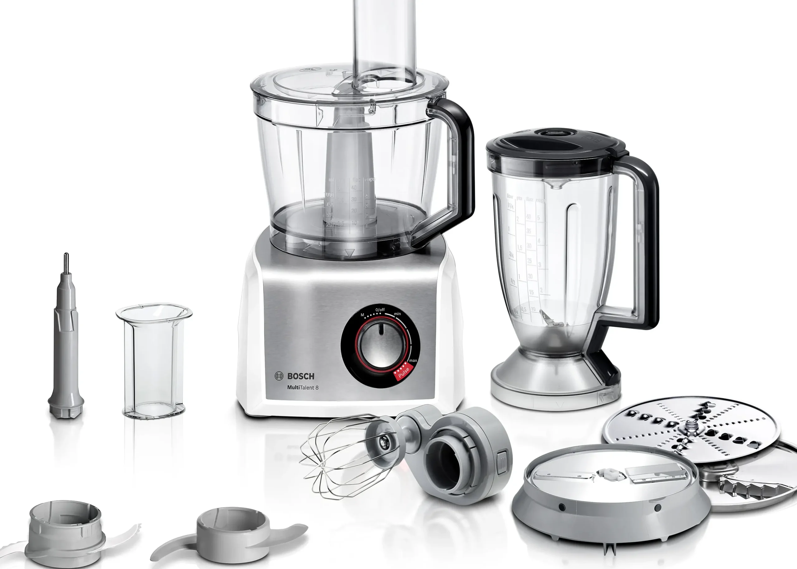 MC812S814 Food processor MultiTalent 8 1250 W Wit, RVS
