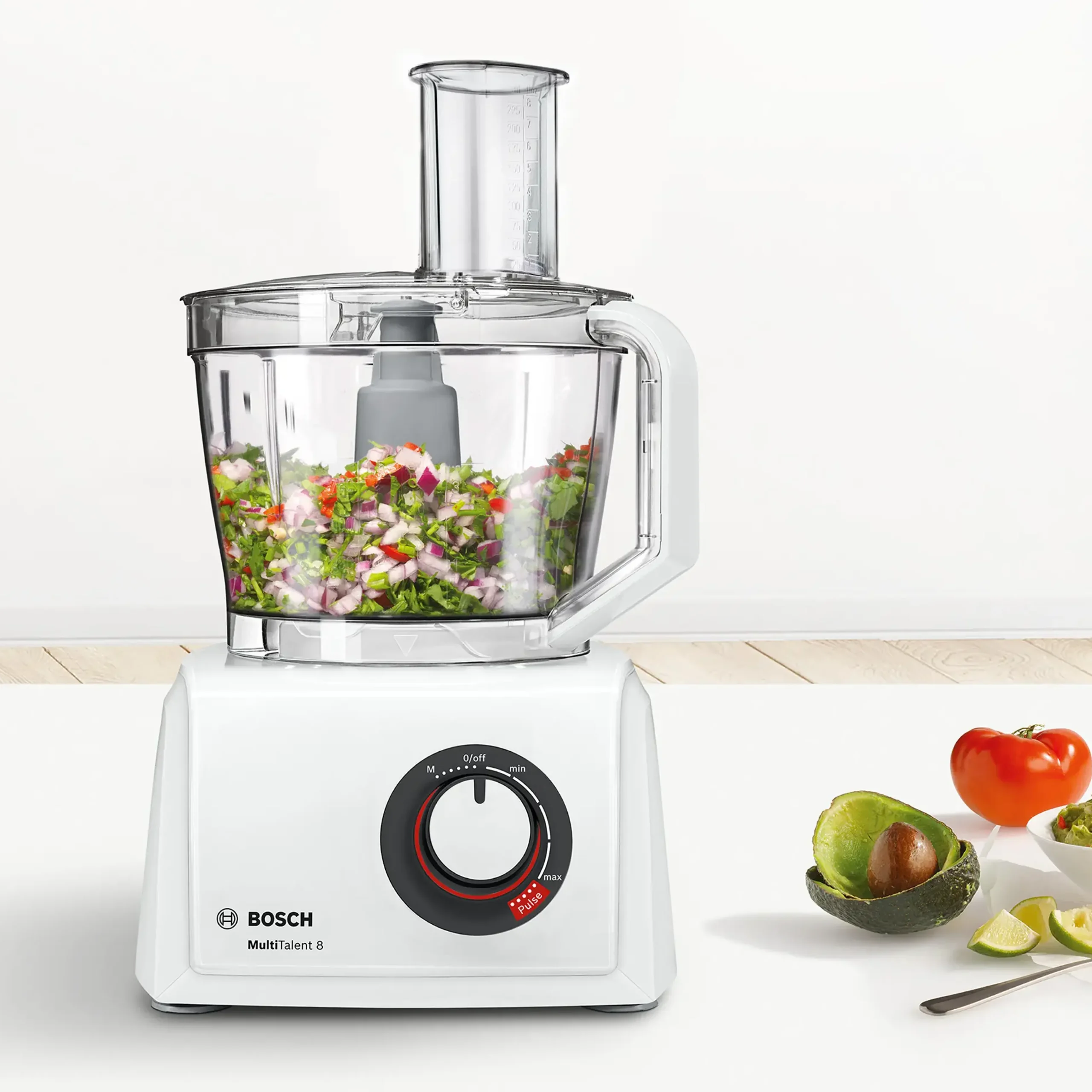 MC812W501 Food processor MultiTalent 8 1000 W Wit, Wit