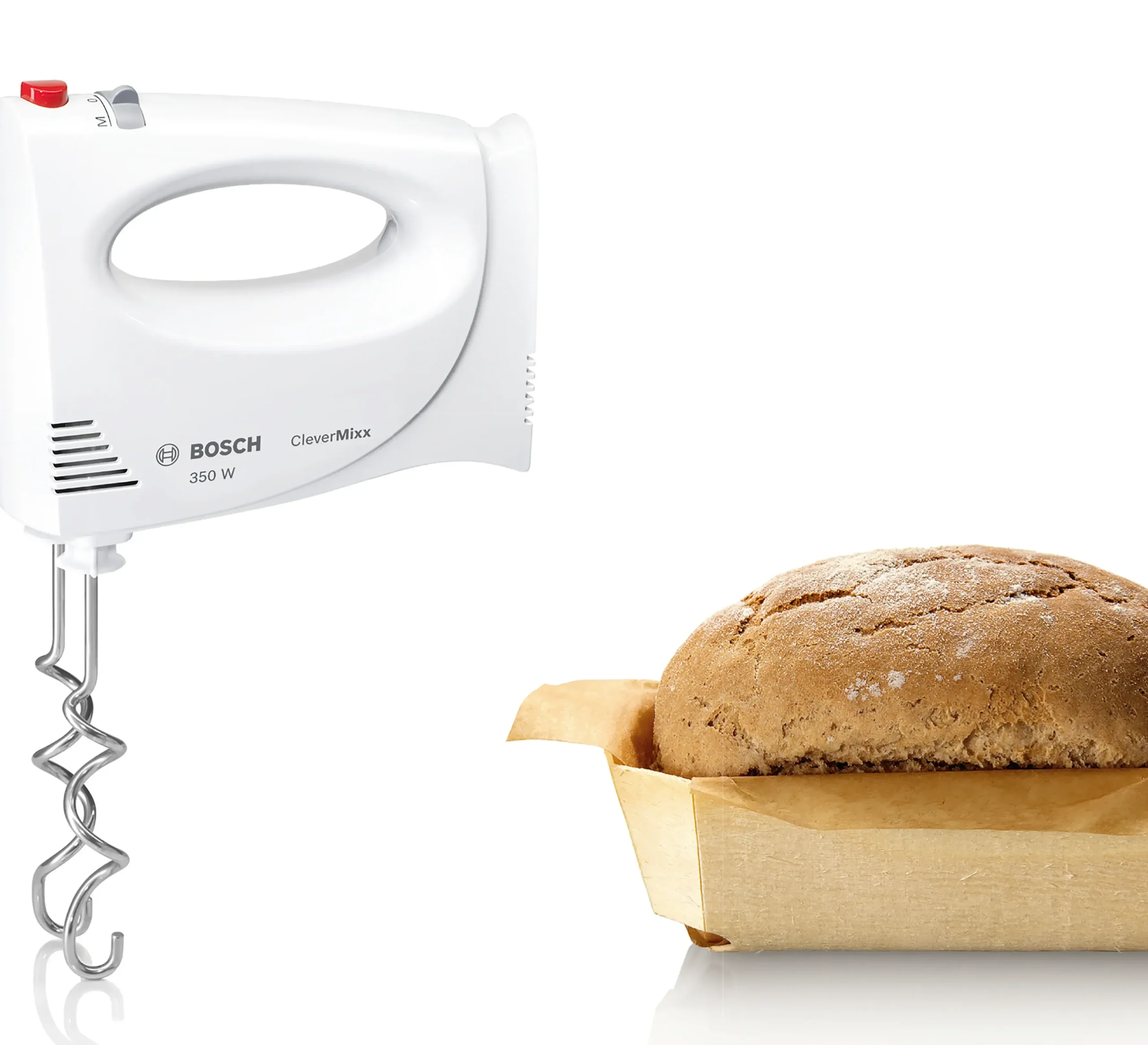 MFQ3030 Handmixer CleverMixx 350 W Wit, rood
