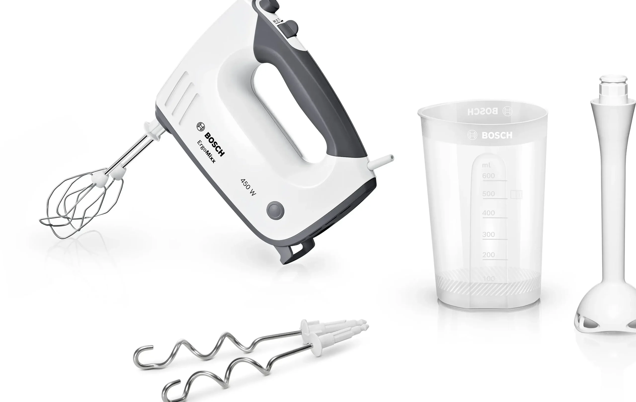 MFQ36440 Handmixer ErgoMixx 450 W Wit, Grijs