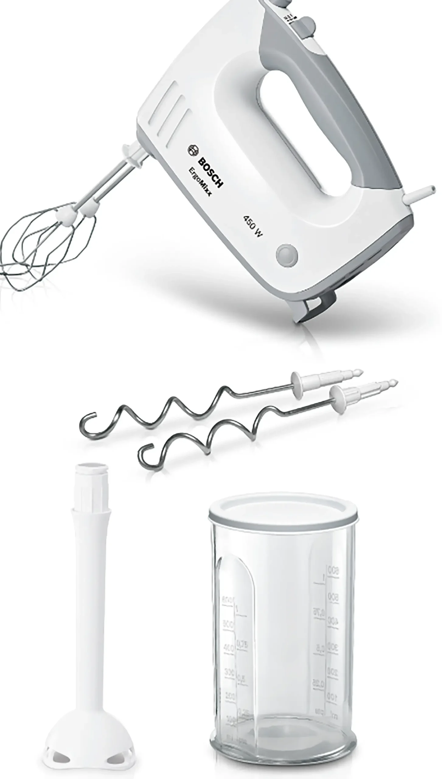 MFQ36440 Handmixer ErgoMixx 450 W Wit, Grijs