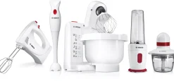 MFQP1000 Handmixer YourCollection 300 W Wit, Donkerrood