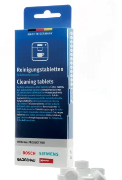 00312582 Onderhoudsset voor volautomatische koffiemachines - 4x 250ml vloeibare ontkalker + 10 reinigingstabletten