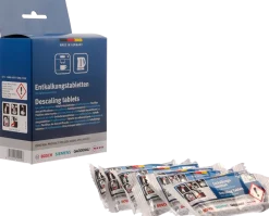 00312575 Ontkalkingstabletten 12x18g geschikt voor koffiemachines, waterkokers en heetwaterdispensers.