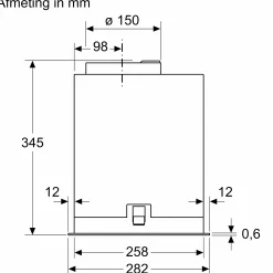 Serie 6 Afzuigunit 86 cm Roestvrij staal