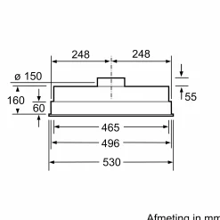 Serie 4 Afzuigunit 53 cm Zilver metallic
