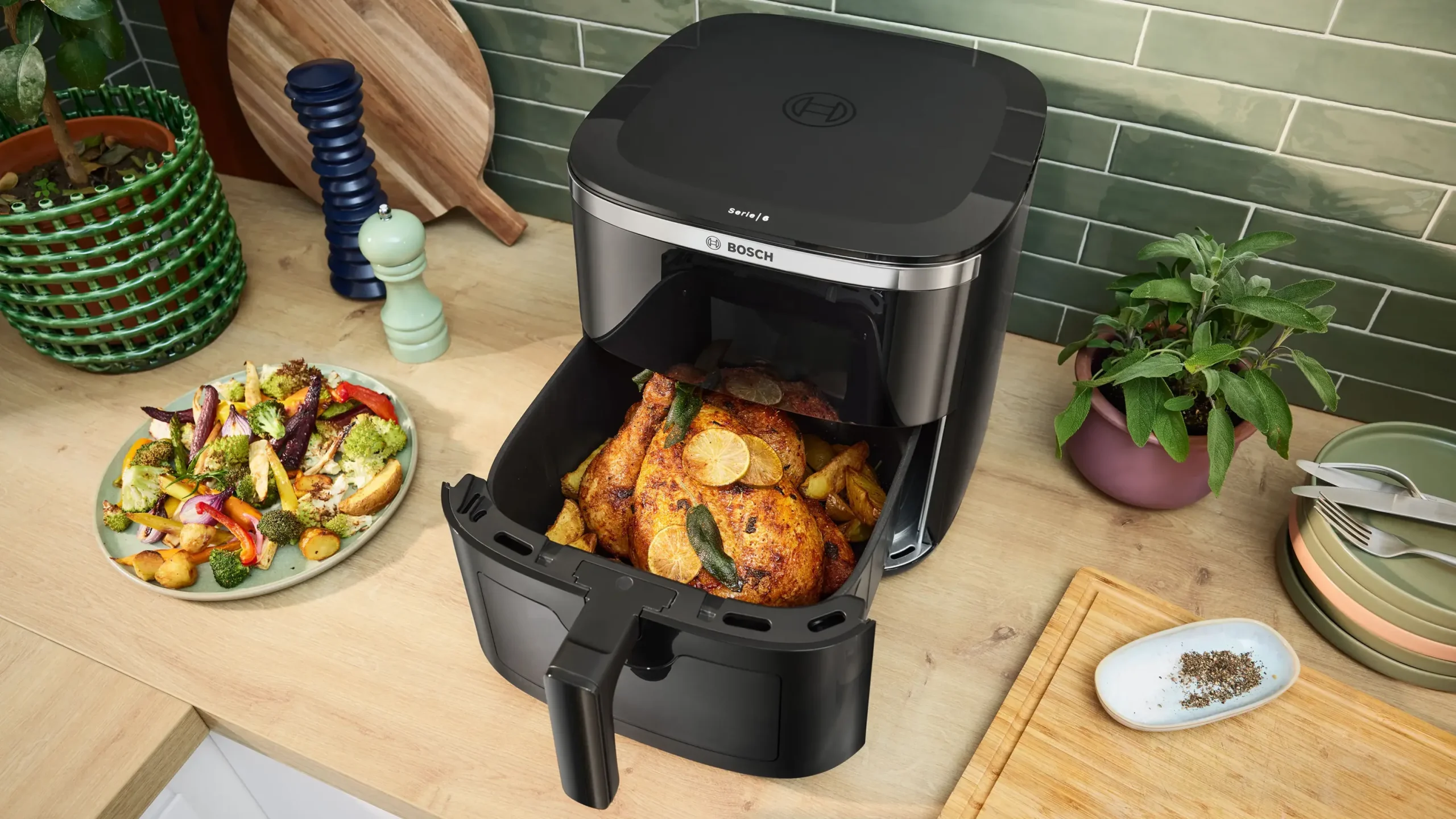 Serie 6 Air Fryer Zwart