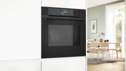 Serie 8 Bakoven met magnetron en Added Steam 60 x 60 cm Mat zwart