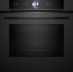Serie 8 Bakoven met magnetron 60 x 60 cm Mat zwart