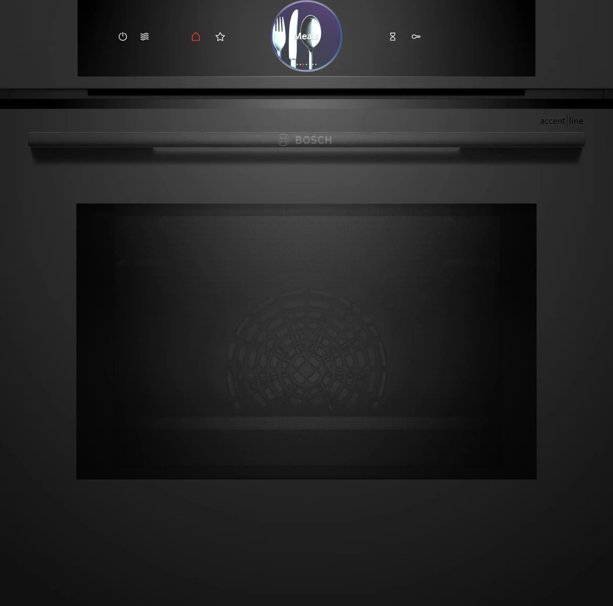 Serie 8 Bakoven met magnetron 60 x 60 cm Mat zwart