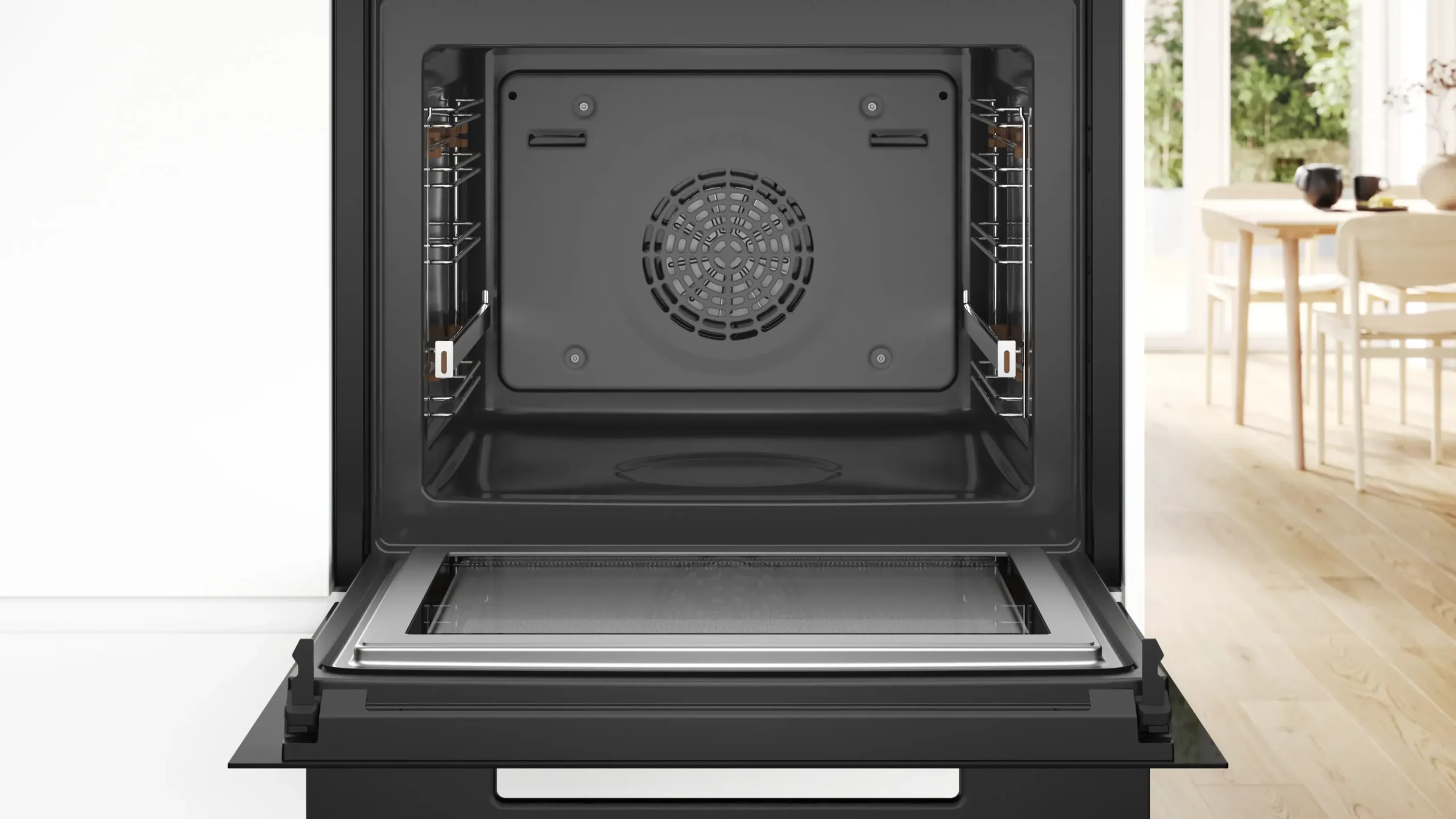 Serie 8 Bakoven met magnetron 60 x 60 cm Zwart
