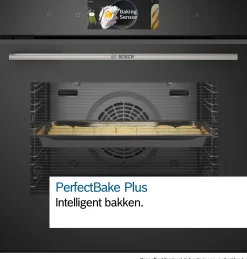 Serie 8 Bakoven met magnetron 60 x 60 cm Zwart