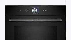 Serie 8 Bakoven met magnetron 60 x 60 cm Zwart