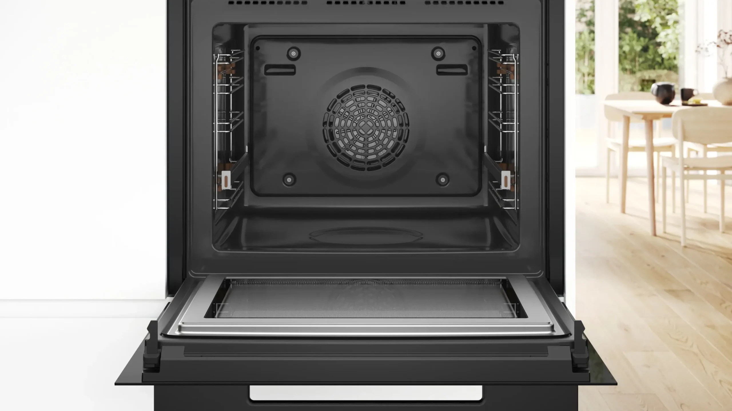 Serie 8 Bakoven met magnetron 60 x 60 cm Zwart
