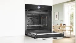 Serie 8 Bakoven met magnetron 60 x 60 cm Zwart