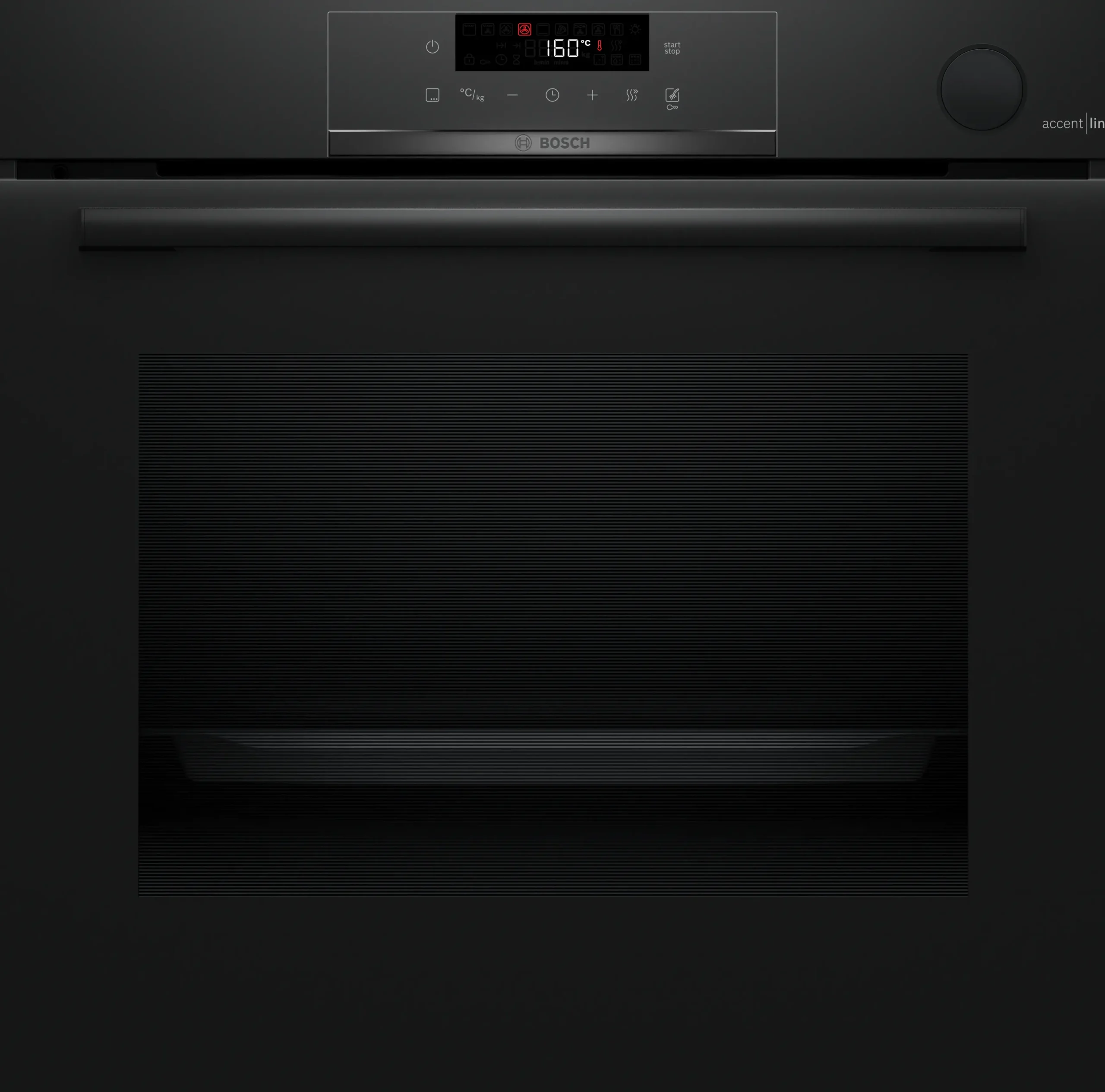 Serie 4 Bakoven met toegevoegde stoom 60 x 60 cm Zwart