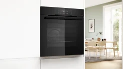 Serie 4 Bakoven met toegevoegde stoom 60 x 60 cm Zwart