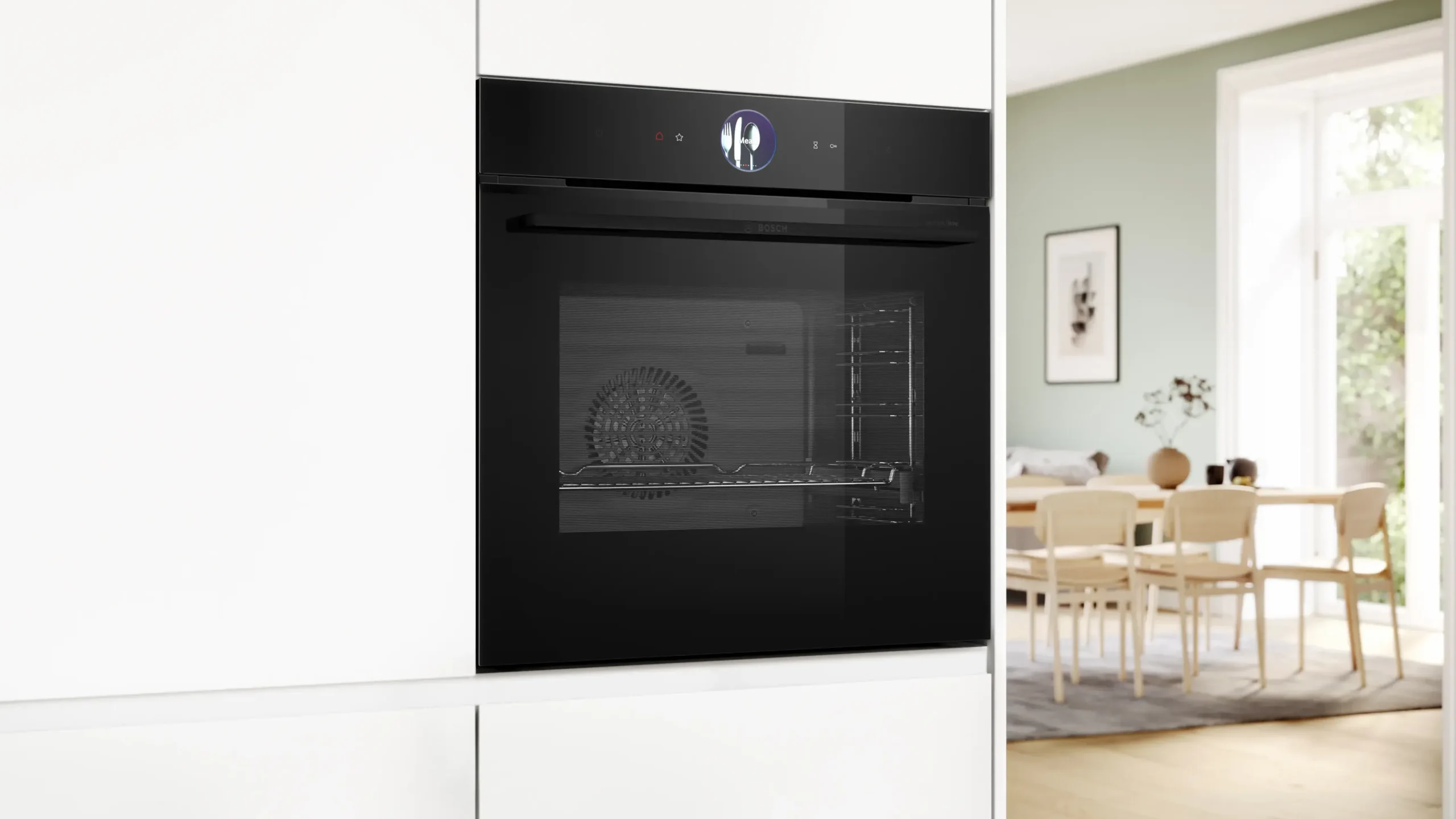 Serie 8 Bakoven met volwaardige stoom 60 x 60 cm Zwart