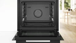 Serie 8 Bakoven met volwaardige stoom 60 x 60 cm Mat zwart