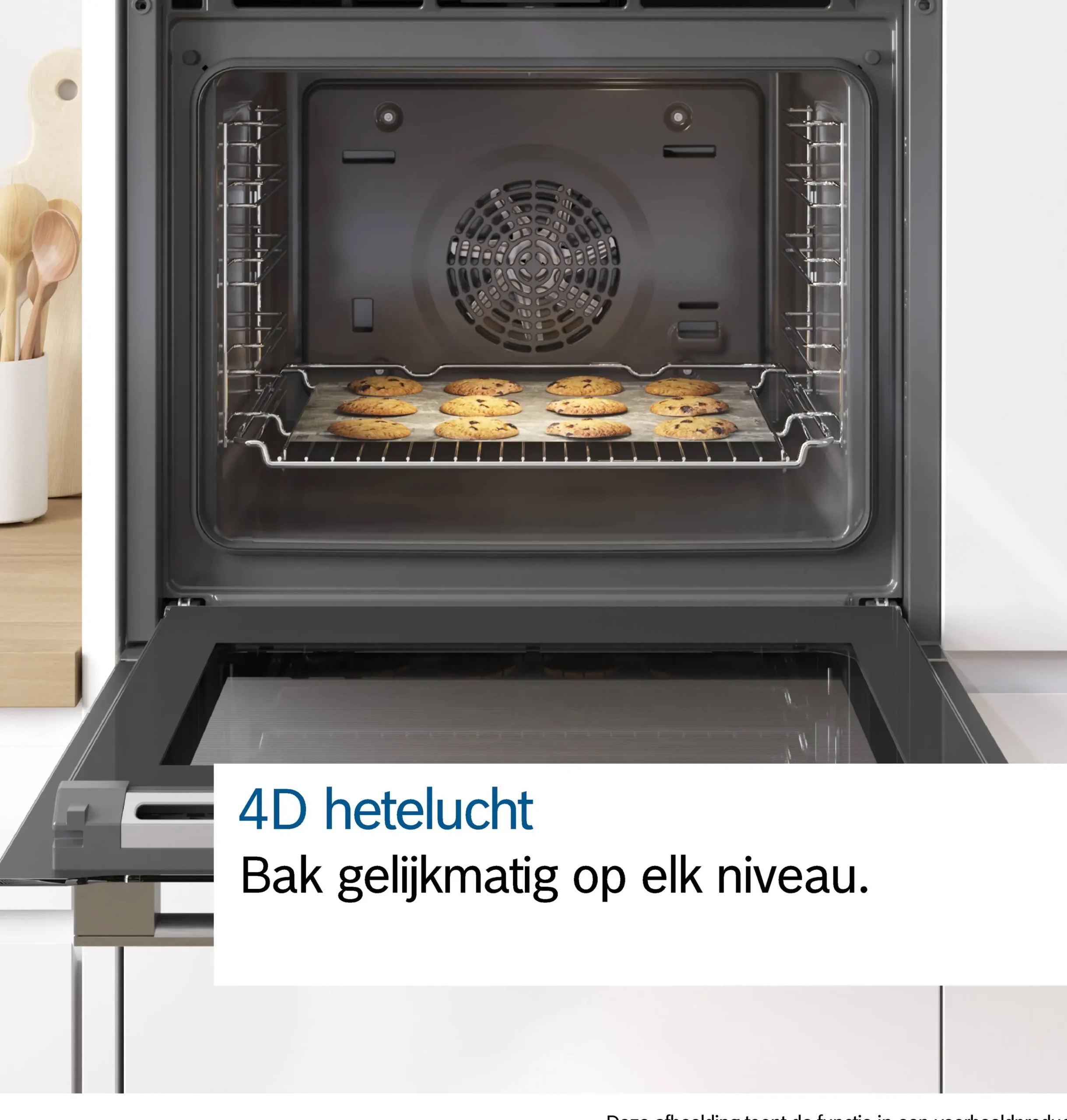 Serie 8 Bakoven met volwaardige stoom 60 x 60 cm Mat zwart