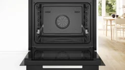 Serie 8 Bakoven met volwaardige stoom 60 x 60 cm Zwart