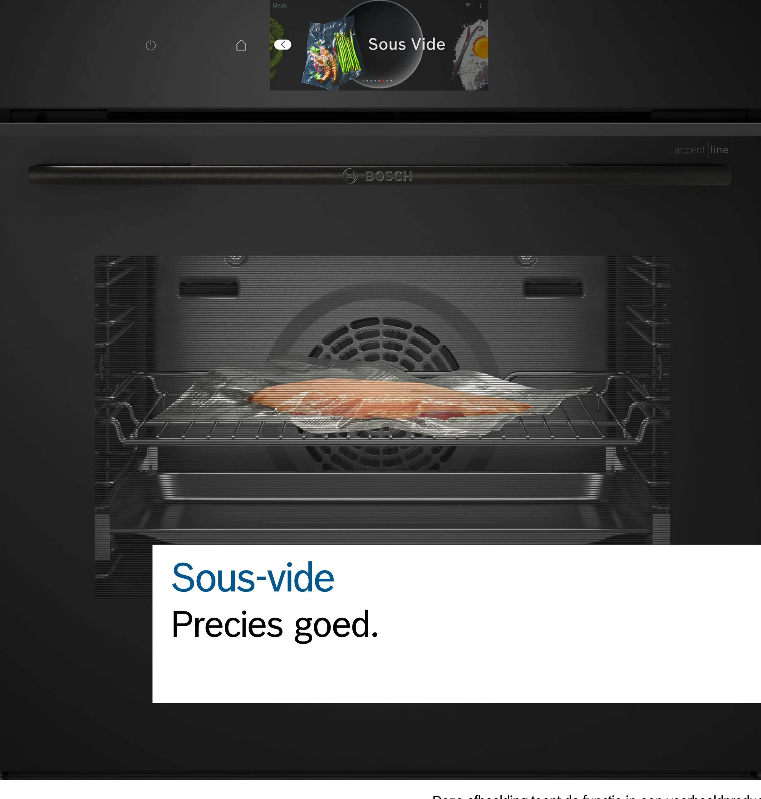 Serie 8 Bakoven met volwaardige stoom 60 x 60 cm Zwart