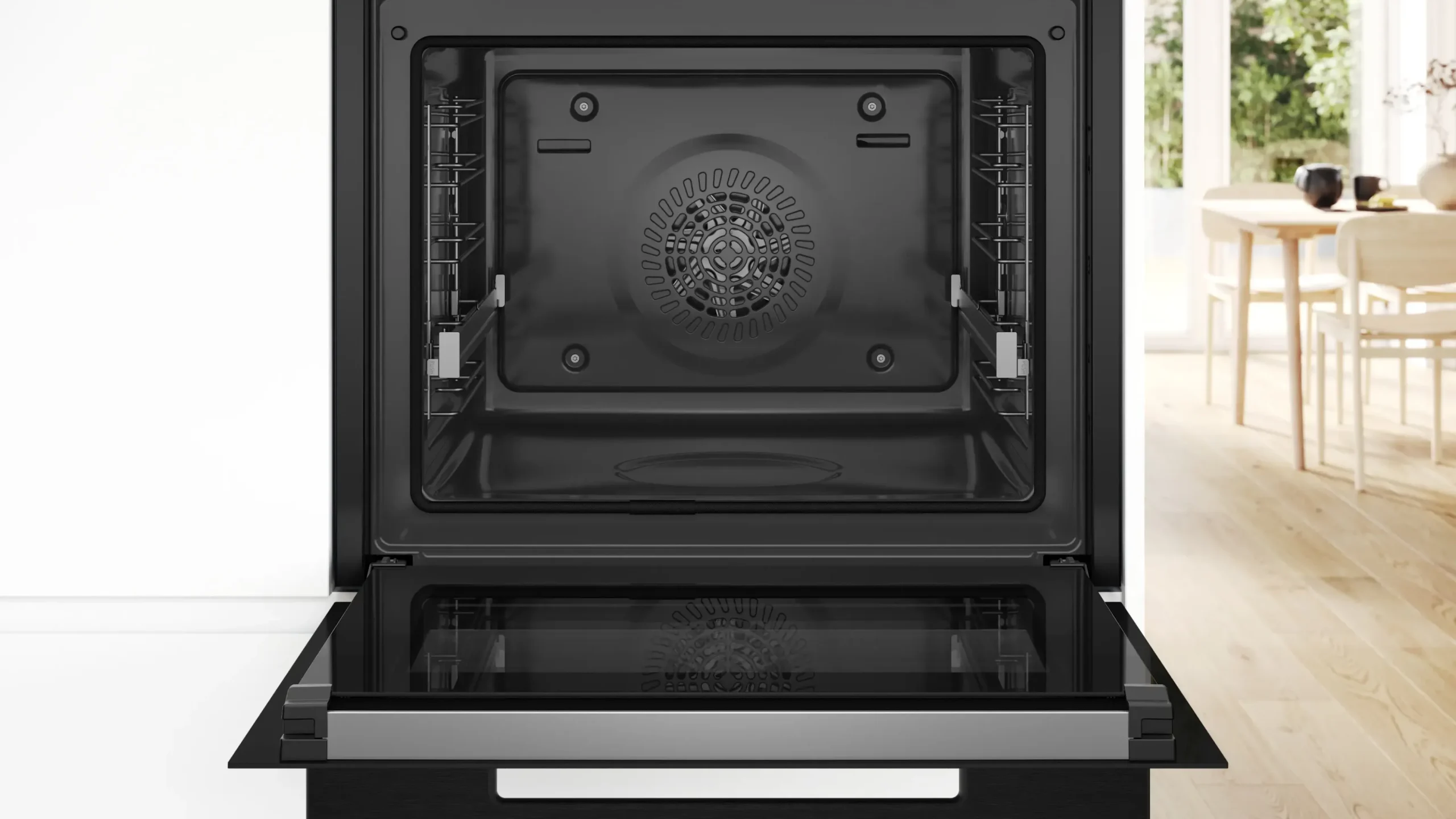 Serie 8 Bakoven 60 x 60 cm Mat zwart