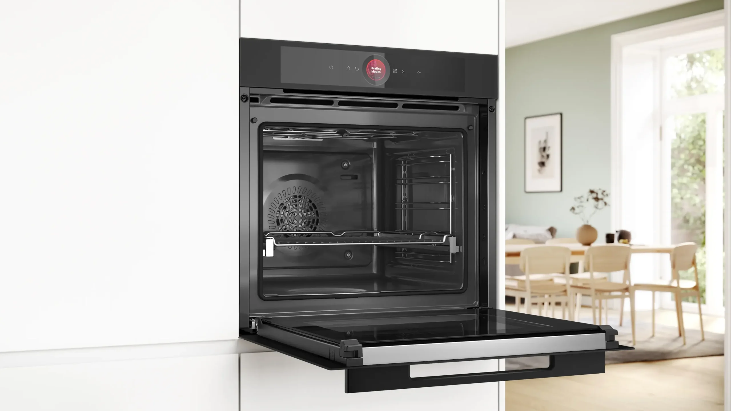 Serie 8 Bakoven 60 x 60 cm Mat zwart