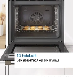 Serie 8 Bakoven 60 x 60 cm Mat zwart