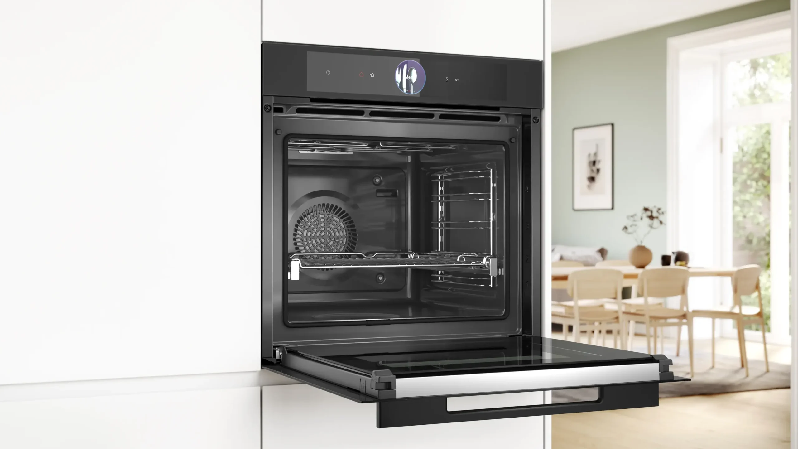 Serie 8 Bakoven 60 x 60 cm Mat zwart