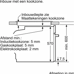 Serie 4 Bakoven 60 x 60 cm RVS