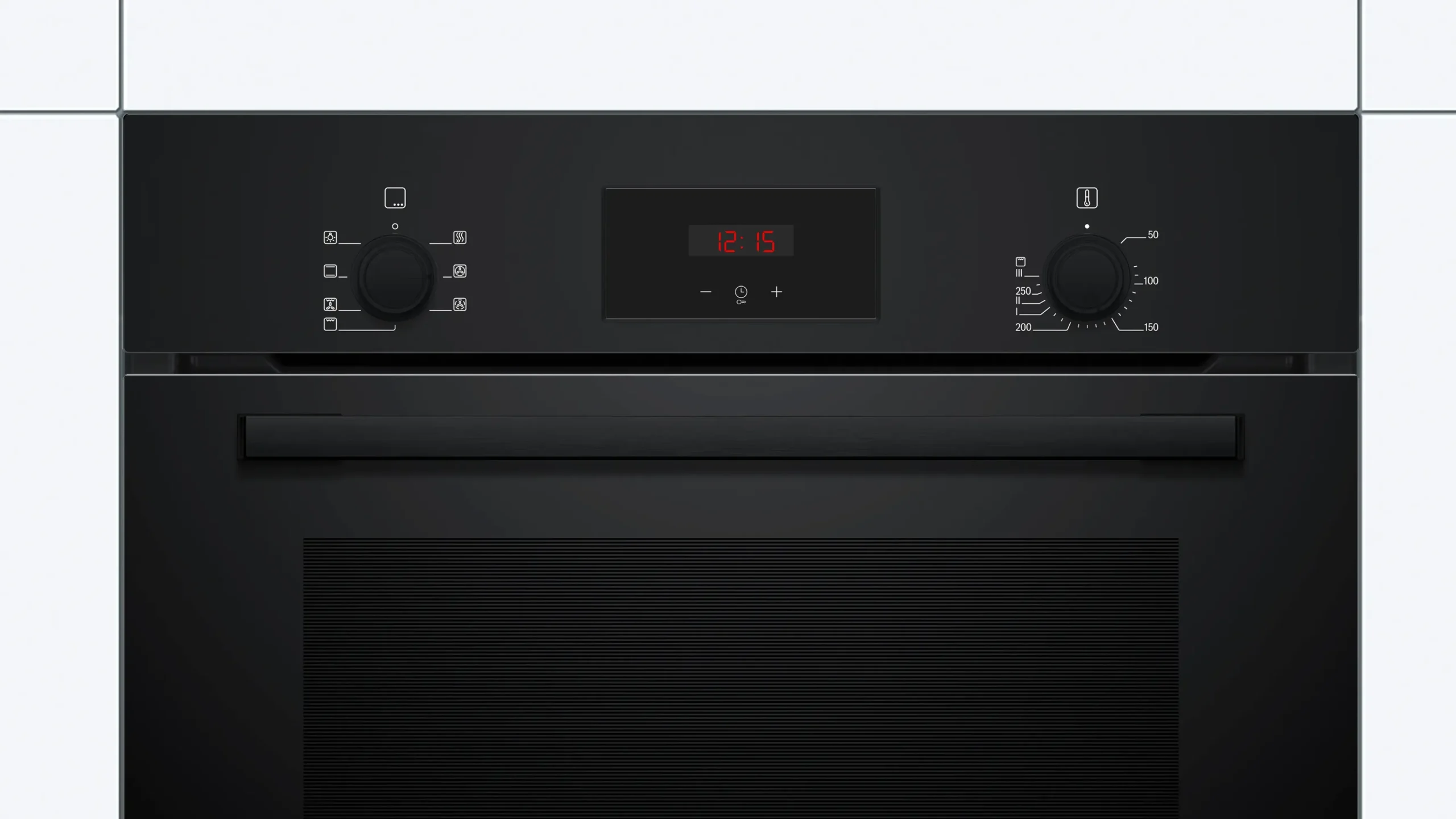 Serie 2 Bakoven 60 x 60 cm Zwart