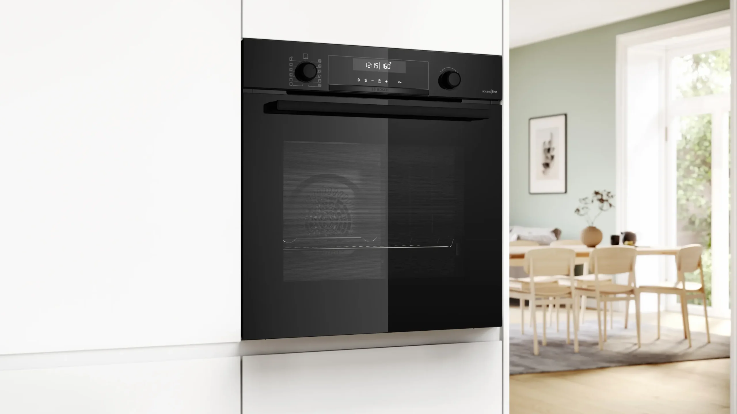 Serie 6 Bakoven 60 x 60 cm Zwart