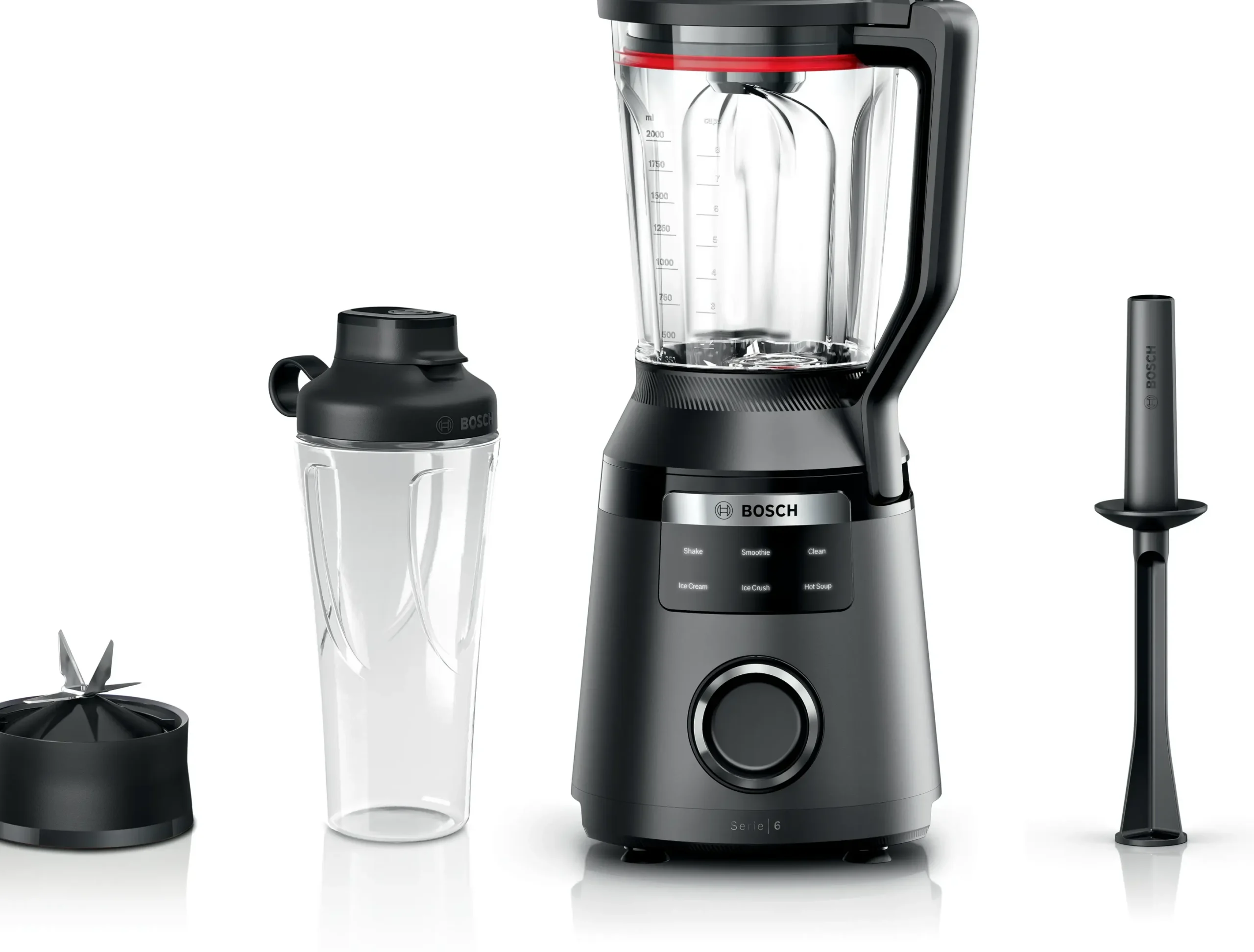 Serie 6 Blender met hoge prestaties VitaPower 1800 W Zwart